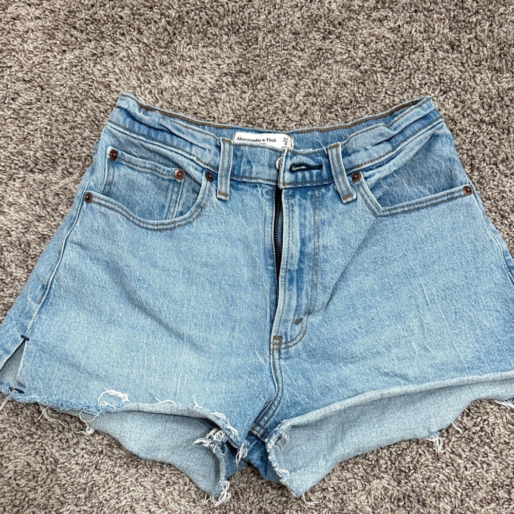 Abercrombie & Fitch Light Blue Jean Shorts